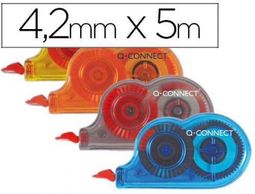 Corretor q-connect mini branco 4,2mm x 5 mt pack 28 unidades , Q-connect , 37736 , 5706002270285